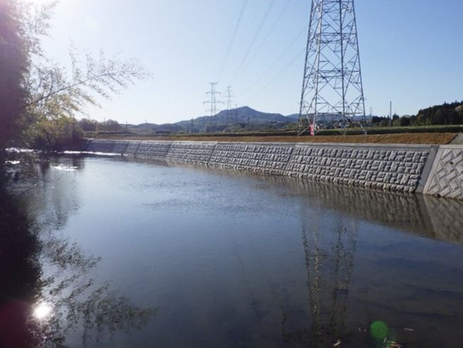 公共災害復旧工事（河川）谷田川筋の施工後写真