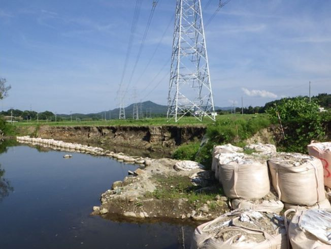 公共災害復旧工事（河川）谷田川筋の施工前写真