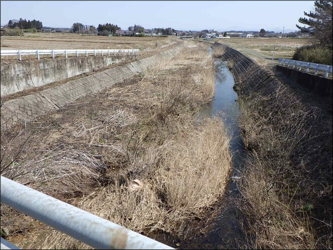 砂防施設維持管理工事（河道掘削）　笹原川筋の施工前写真1